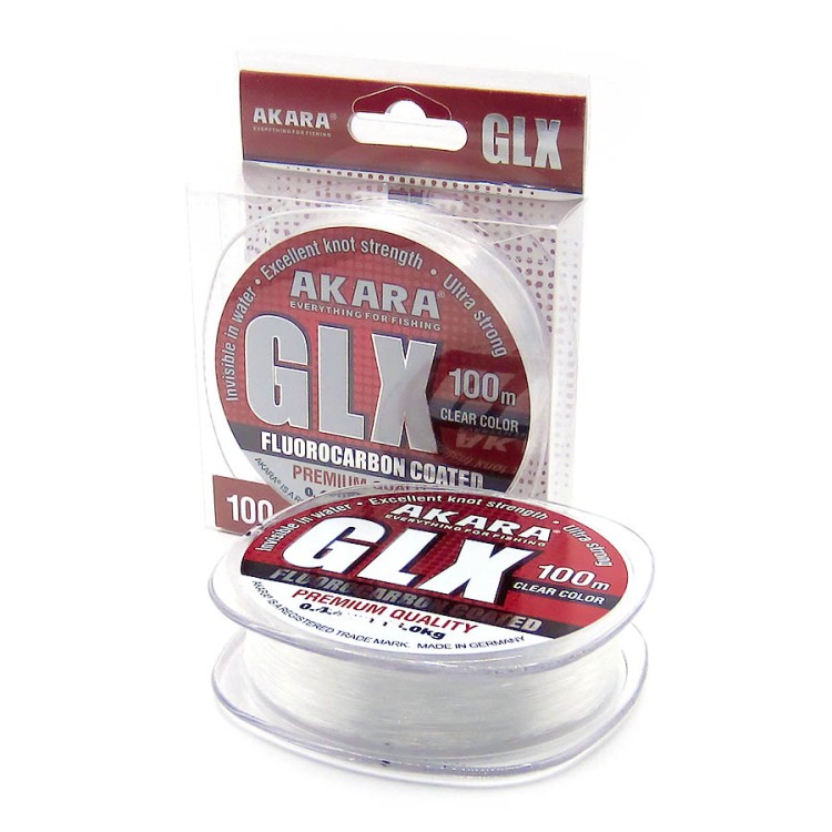Леска Akara GLX Fluo Coated Clear 100м 0.35мм 13кг