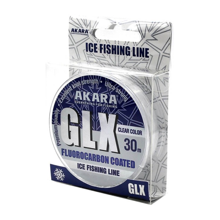 Леска Akara GLX Fluo Coated ICE 30м 0.18мм 3.65кг