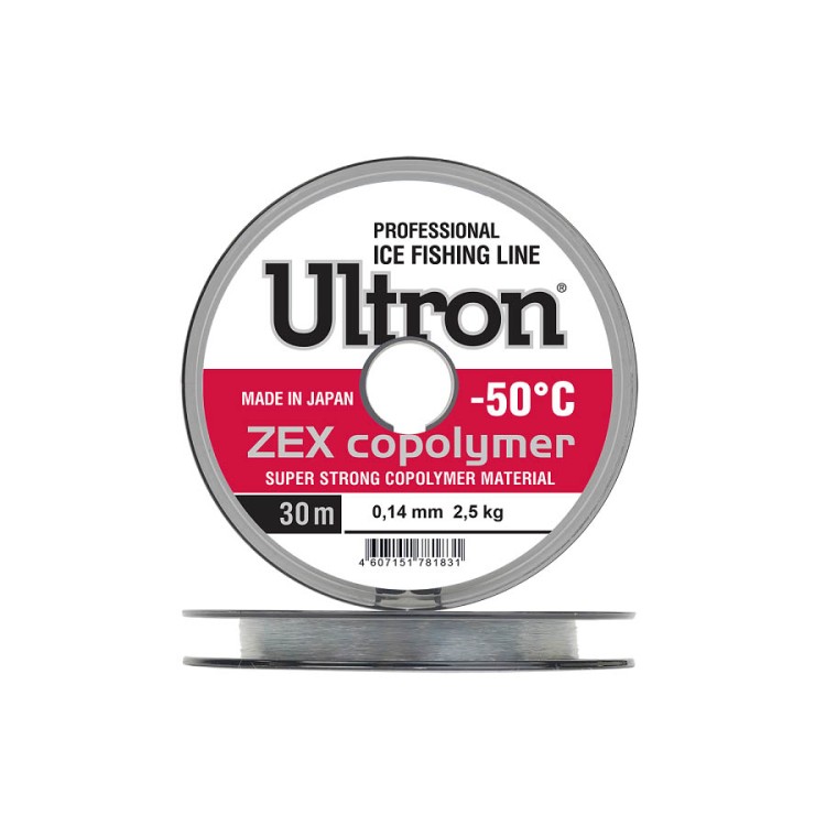 Леска Ultron ZEX copolimer 30м 0.16мм 3.5кг