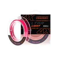 Плетёнка Akara Ultra Light x4 Pink 100м 0.06мм 2.7кг