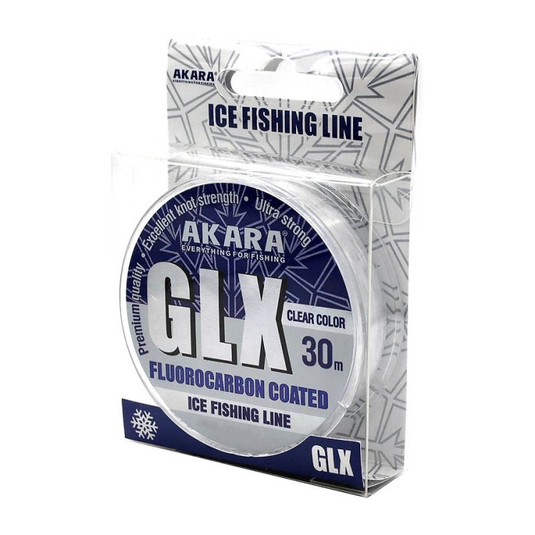 Леска Akara GLX Fluo Coated ICE 30м 0.14мм 2.55кг