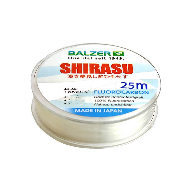 Леска Balzer Fluorocarbon Shirasu 25м 0.40мм 10.8кг