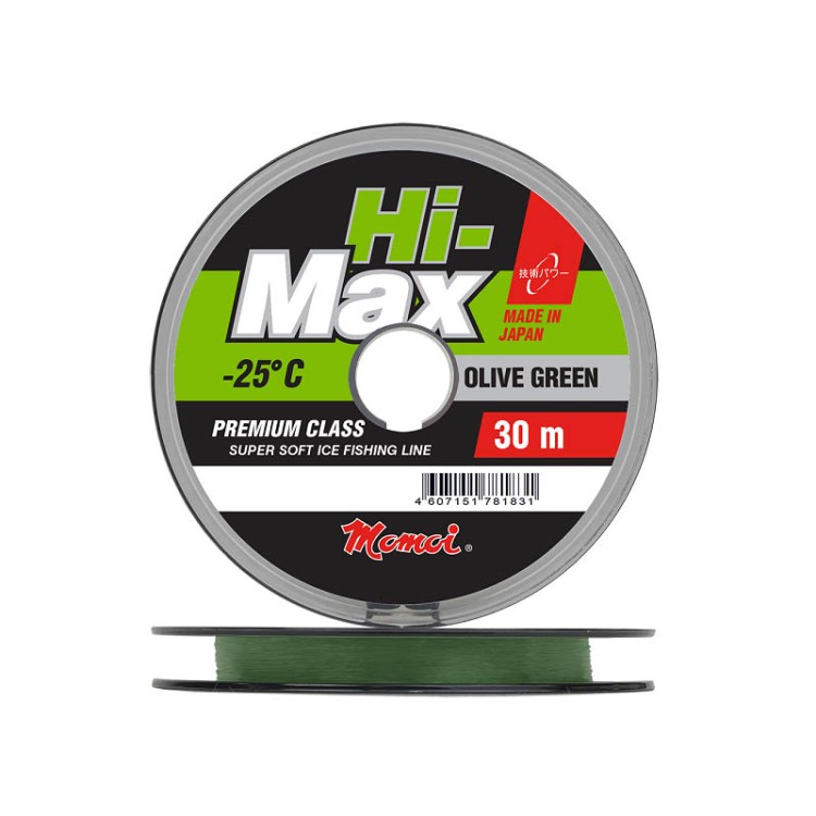 Леска Momoi Hi-Max Olive Green 30м 0.14мм 2.1кг