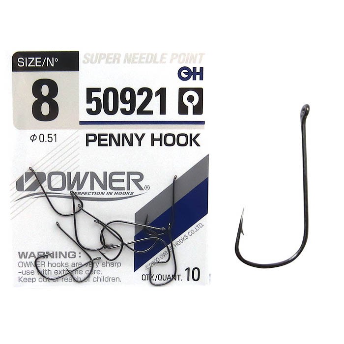 Крючки Owner 50921 Penny Hook №8 (10шт)