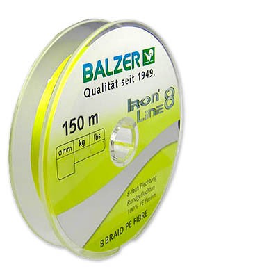 Плетёнка Balzer Iron Line PE 8x 150м 0.12мм 9.8кг Yellow
