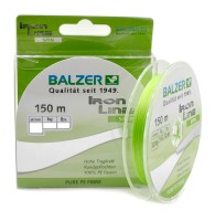Плетёнка Balzer Iron Line PE 4x 150м 0.16мм 10.2кг Fluo Green