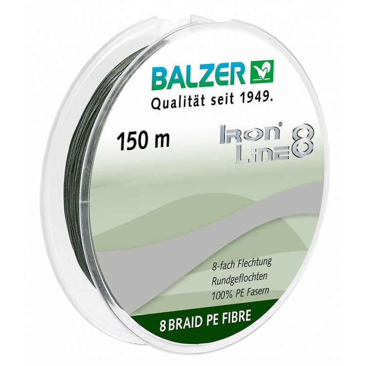 Плетёнка Balzer Iron Line PE 8x 150м 0.16мм 11.6кг Green