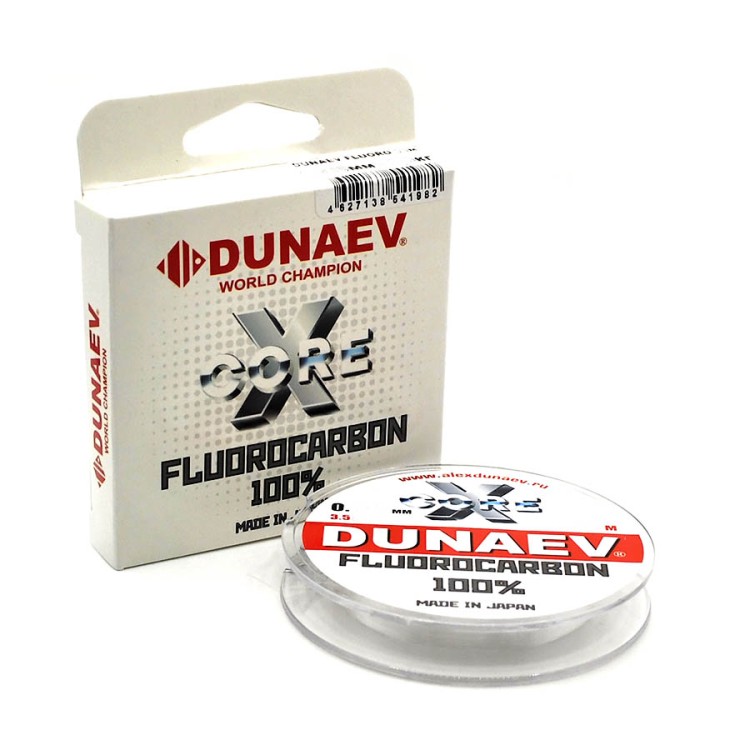 Леска Dunaev Fluorocarbon X-core 30м 0.097мм 0.75кг