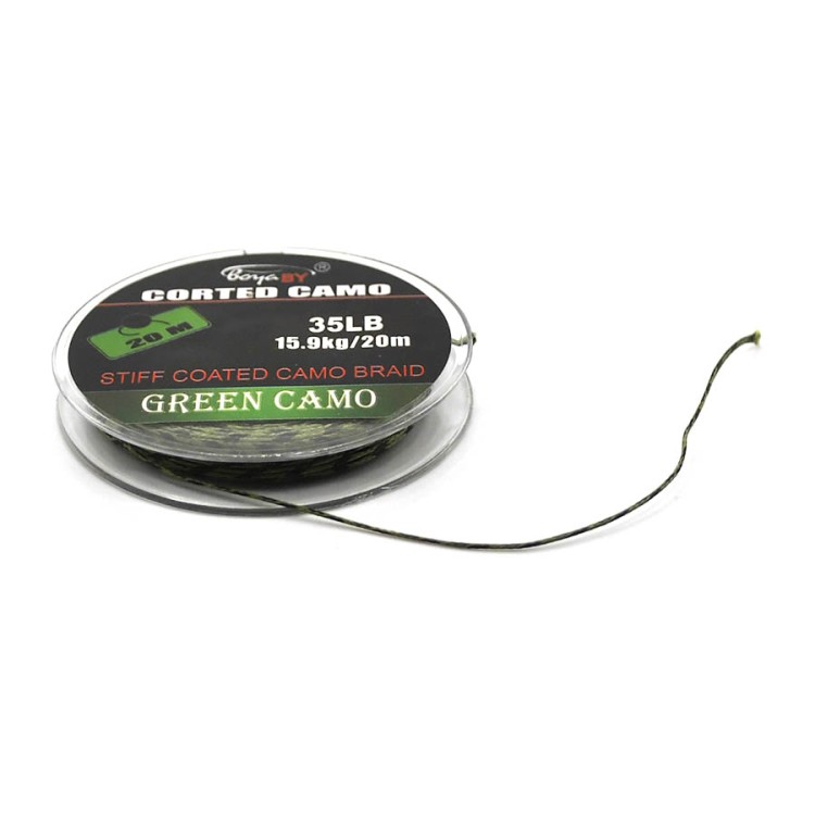 Поводковый материал Corted Camo Зелёный 20м 35LB
