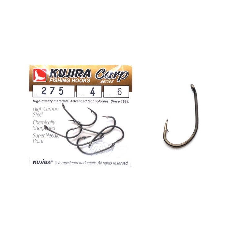 Крючки Kujira Carp 275TF №4 (6шт)