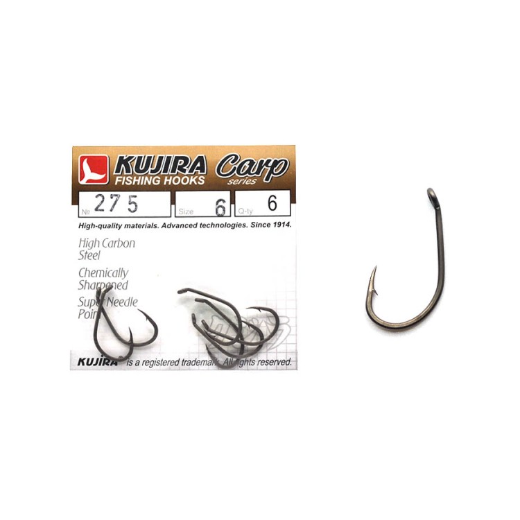 Крючки Kujira Carp 275TF №6 (6шт)