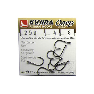 Крючки Kujira Carp 250BN №4 (8шт)