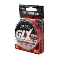 Леска Akara GLX Fluo Coated ICE Red 30м 0.16мм 2.75кг