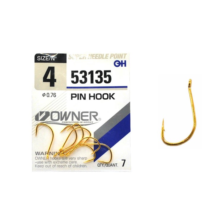 Крючки Owner 53135 Pin Hook GO №4 (7шт)