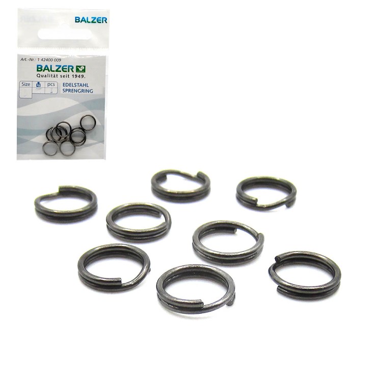 Кольца заводные Balzer Split Ring Нерж 9мм (8шт)
